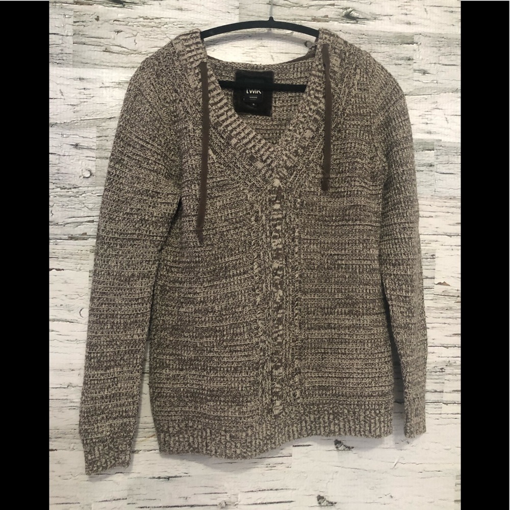 TWICK by Simons brown hooded sweater
